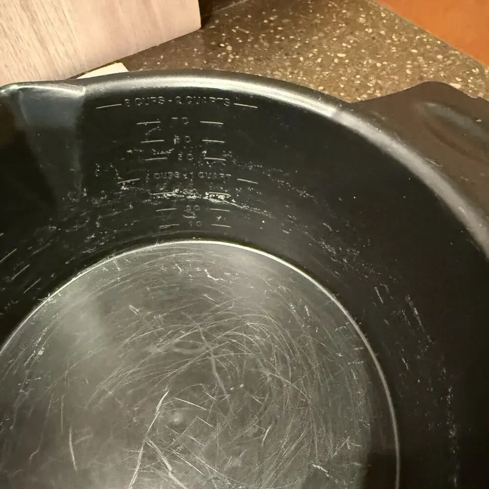 Pampered Chef Black Micro Cooker Large Microwave Steamer Strainer 2 Quart 2778